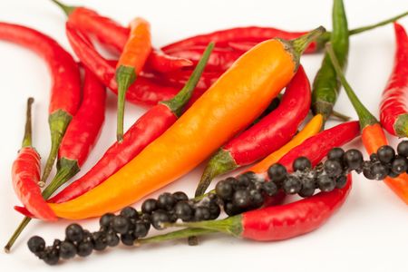Hot peppersの写真素材