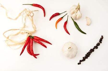 Hot peppersの写真素材