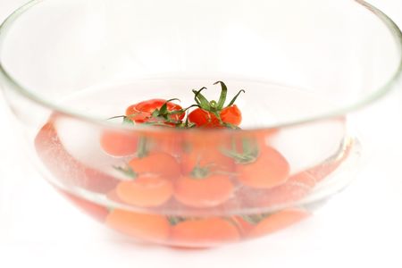 Tomato on the waterの写真素材