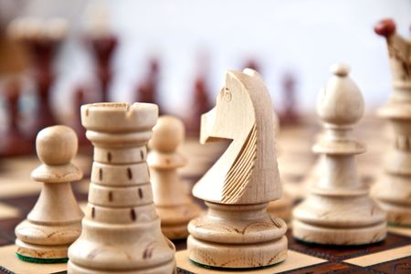 Chess on startの写真素材