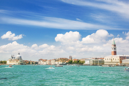 Nice summer venetian seaview (Venice, Italy)の写真素材