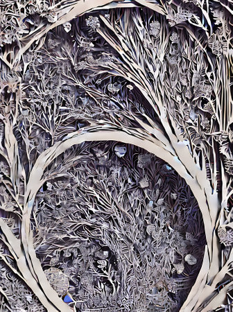 Hightech futuristic boards and chips matrix with pineapple fruits and leaves showcasing a variety of watercolor and duotone colors. Generative AI Generatedの素材