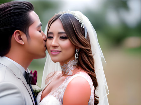 Ultra realistic wedding champagne splash. Closeup with hyper detail and symmetrical balance. Shot on Canon EOS R and Nikon. f. ISO s K RAW. Unedited inframe. Generative AI Generatedの素材