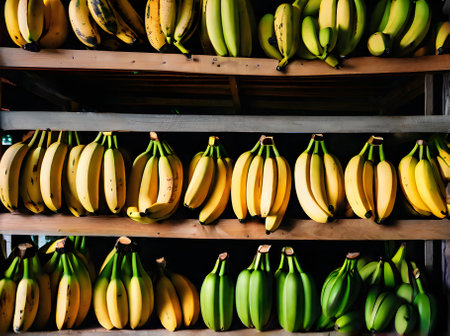 Hyper realistic bananas med shot neutral colors warm lighting cozy ambi Generative AI Generatedの素材