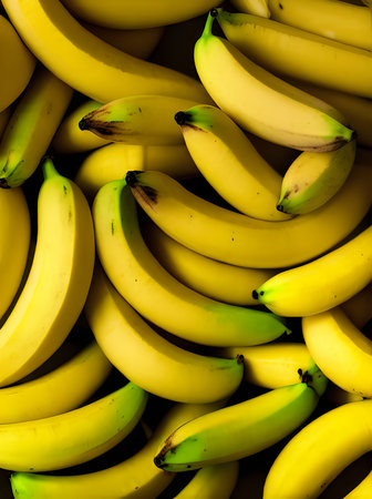 Hyperrealistic bananas neutral palette warm lighting detailed cozy amb Generative AI Generatedの素材