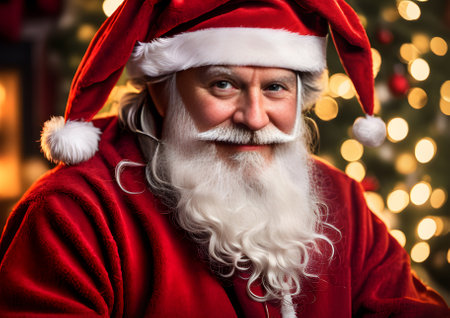 Cozy Santa detailed cinematic HDR ultra highres ( characters) Generative AI Generatedの素材