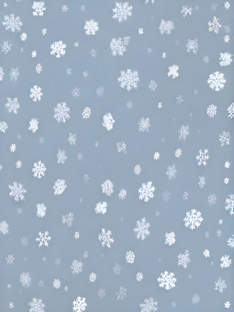 3D vintage colors with snowflakes on painted backdrop. Generative AI Generatedの素材