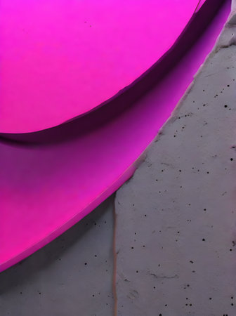 Concrete background vivid neon palette intricate details topnotch quali Generative AI Generatedの素材