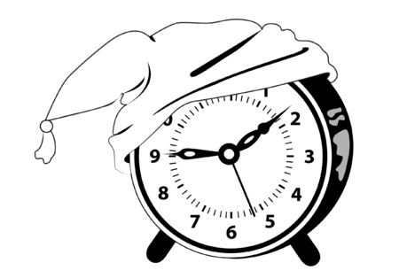 Alarm clock - Time to go to bedのイラスト素材