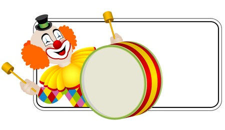 Clown the drummerのイラスト素材