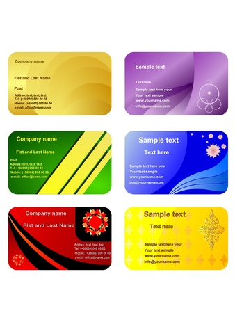 set of business cards. vectorのイラスト素材