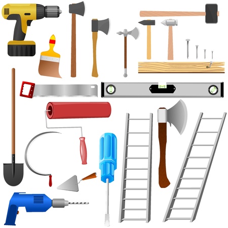 ï¿½ollection of items for repairのイラスト素材