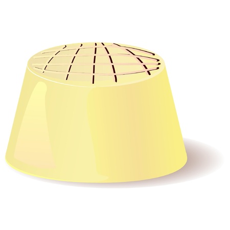 White chocolate. vectorのイラスト素材