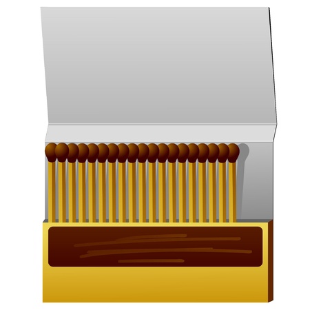 Box of matches. vectorのイラスト素材