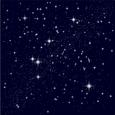 Vector illustration of a starry skyのイラスト素材