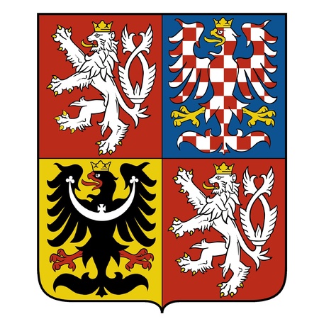 vector image of the national emblem of the Czechのイラスト素材