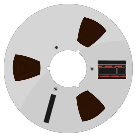 Vector illustration of a tape bobbinのイラスト素材