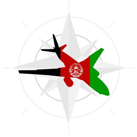 Vector  image of the air in Afghanistanのイラスト素材