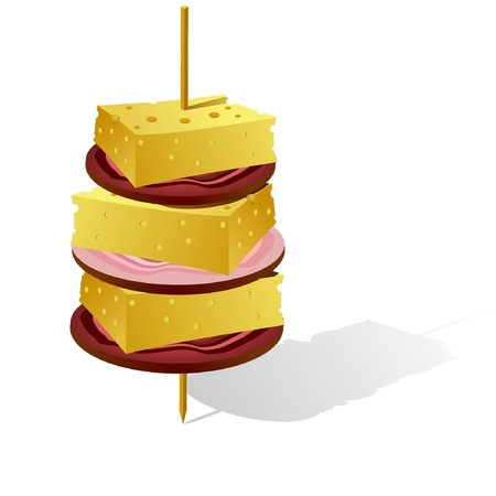 Vector image canapes のイラスト素材