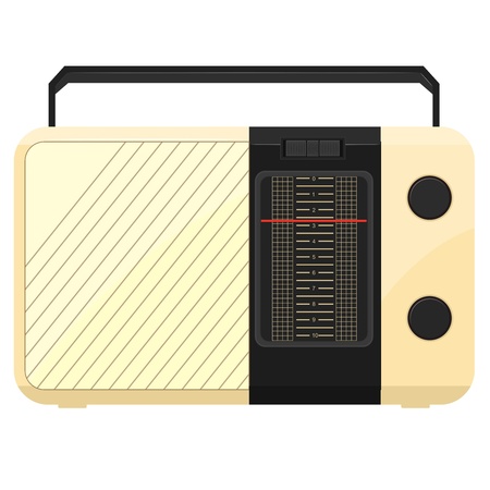 Vector illustration of a portable radioのイラスト素材