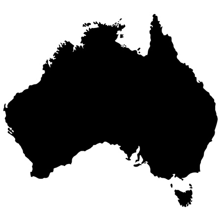 Vector illustration of maps of Australia のイラスト素材