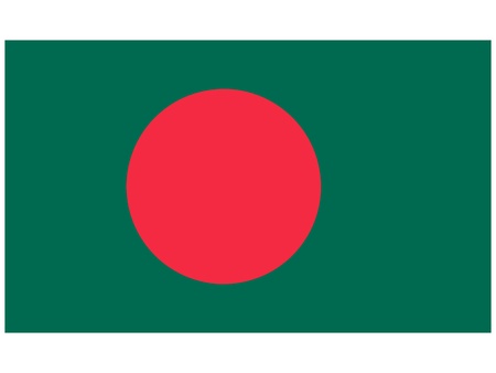 Vector illustration of the flag of Bangladesh  のイラスト素材