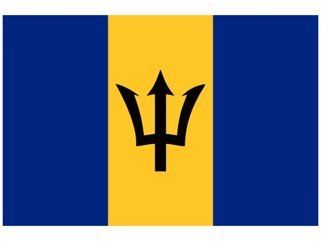 Vector illustration of the flag of Barbados  のイラスト素材