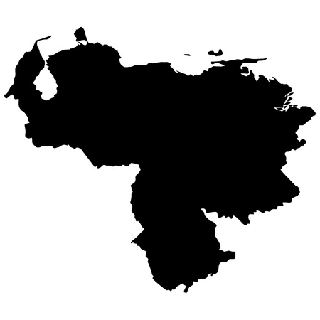 Vector illustration of maps of Venezuela のイラスト素材