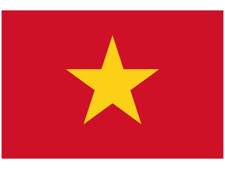 Vector illustration of the flag of  Vietnam のイラスト素材