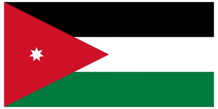 Vector illustration of the flag of Jordan のイラスト素材