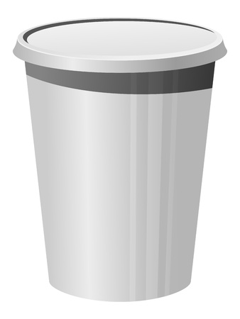 Vector illustration of a plastic cupのイラスト素材