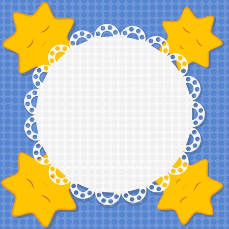 Stars and lace. Vectorのイラスト素材