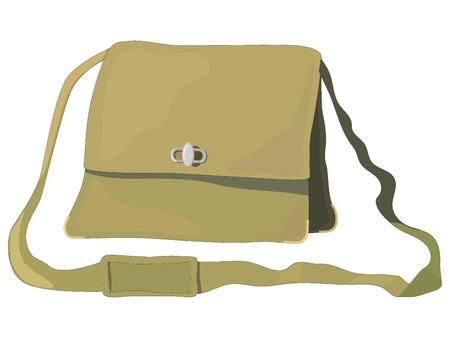 Vector illustration of old bagのイラスト素材