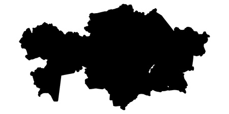  illustration of maps of  Kazakhstan のイラスト素材
