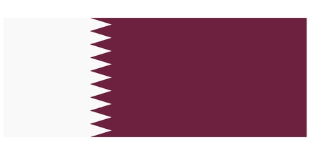 illustration of the flag of  Qatar のイラスト素材
