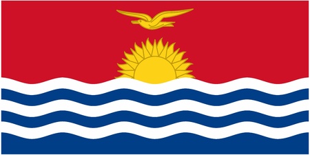 illustration of the flag of  Kiribati のイラスト素材