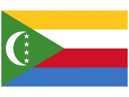 illustration of the flag of  Comoros のイラスト素材