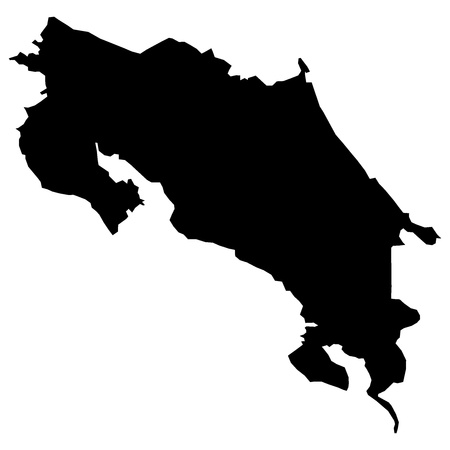  illustration of maps of  Costa Rica のイラスト素材