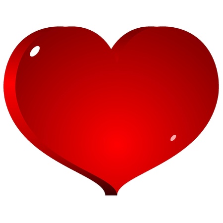 red heart のイラスト素材