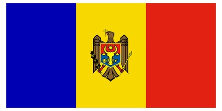 Vector illustration of the flag of  Moldova のイラスト素材