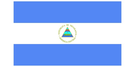 Vector illustration of the flag of  Nicaragua のイラスト素材