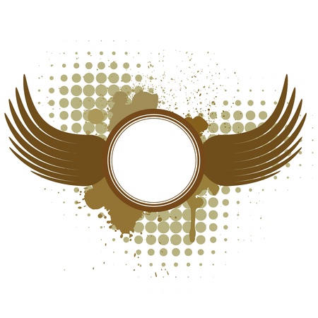 Abstract background with wingsのイラスト素材