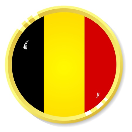 button with flag Belgiumのイラスト素材