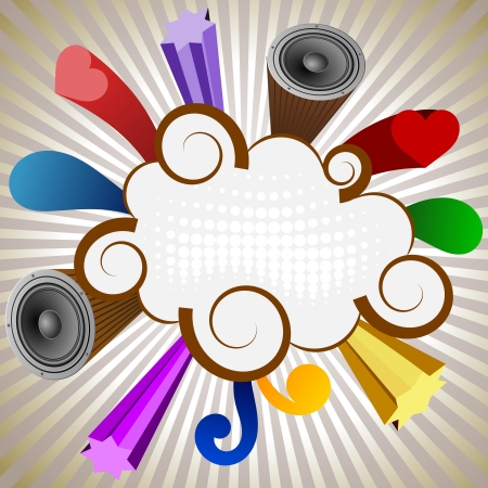 funky backgroundのイラスト素材