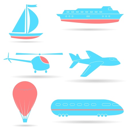 A set of icons. のイラスト素材