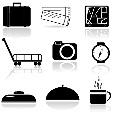A set of iconsのイラスト素材