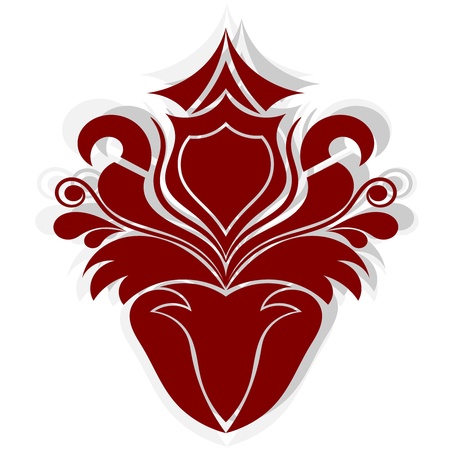  silhouette abstract flowerのイラスト素材