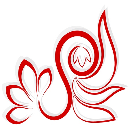  Abstract flowerのイラスト素材