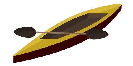 Illustration canoe paddleのイラスト素材