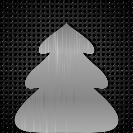 Abstract background with a metallic Christmas treeのイラスト素材